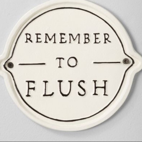 Bathroom Wall Sign - Picture 5 of 6